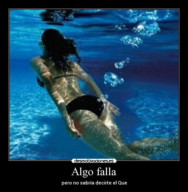 Algo falla - pero no sabría decirte el Que