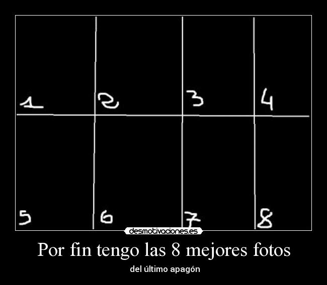 Por fin tengo las 8 mejores fotos -