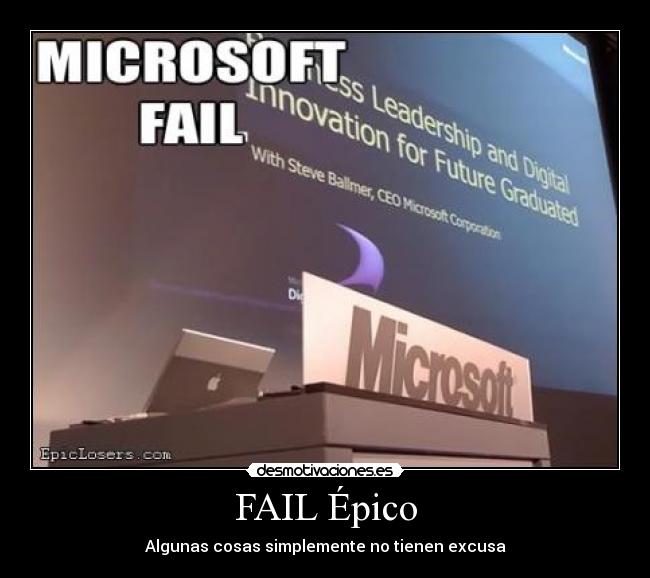 FAIL Épico - Algunas cosas simplemente no tienen excusa