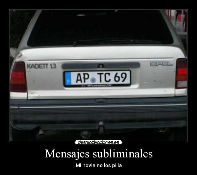 Mensajes subliminales - Mi novia no los pilla
