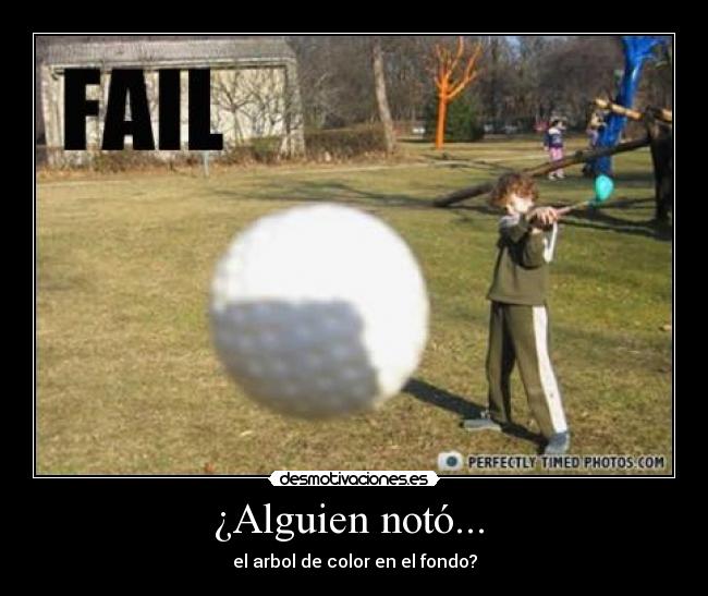 ¿Alguien notó...  - el arbol de color en el fondo?