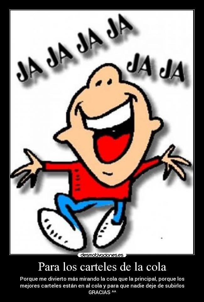 Para los carteles de la cola - 
