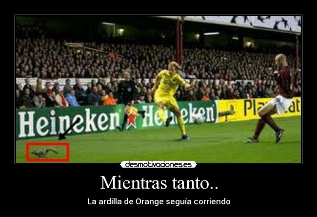 Mientras tanto.. - La ardilla de Orange seguía corriendo