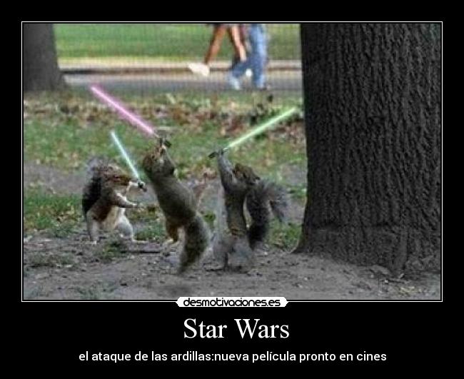 Star Wars - el ataque de las ardillas:nueva película pronto en cines