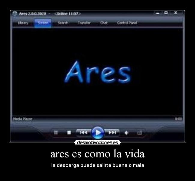 ares es como la vida -