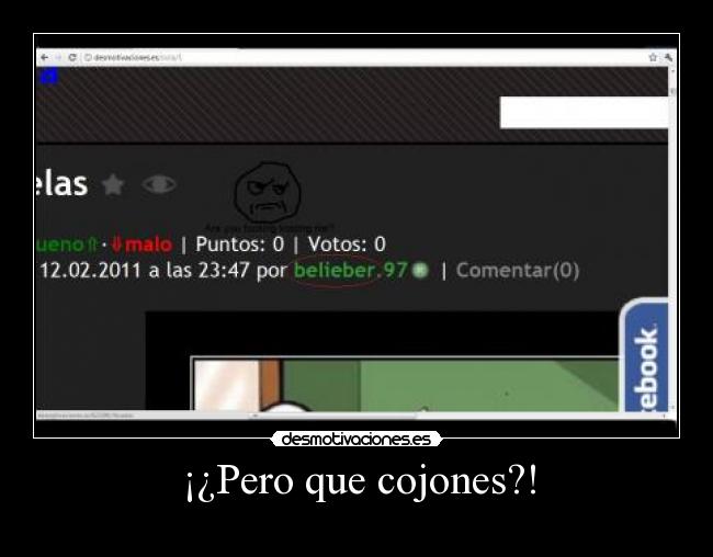 ¡¿Pero que cojones?! -