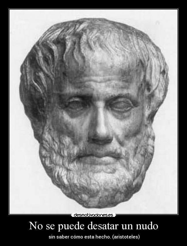 No se puede desatar un nudo -