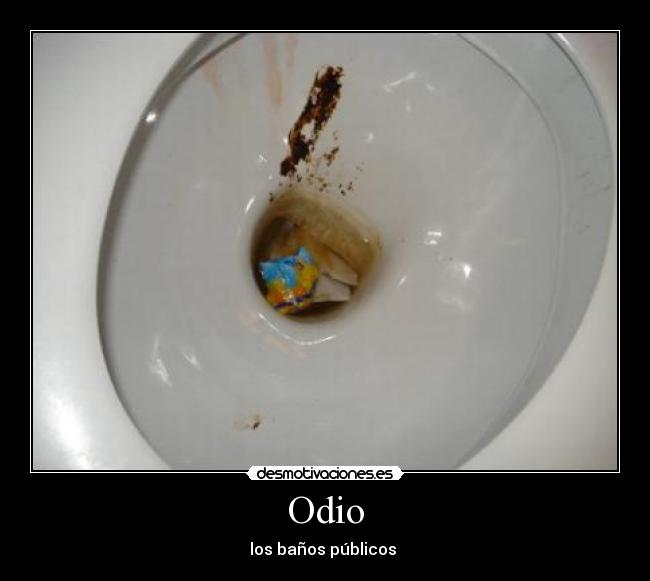 Odio - los baños públicos 