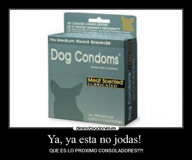 Ya, ya esta no jodas! -