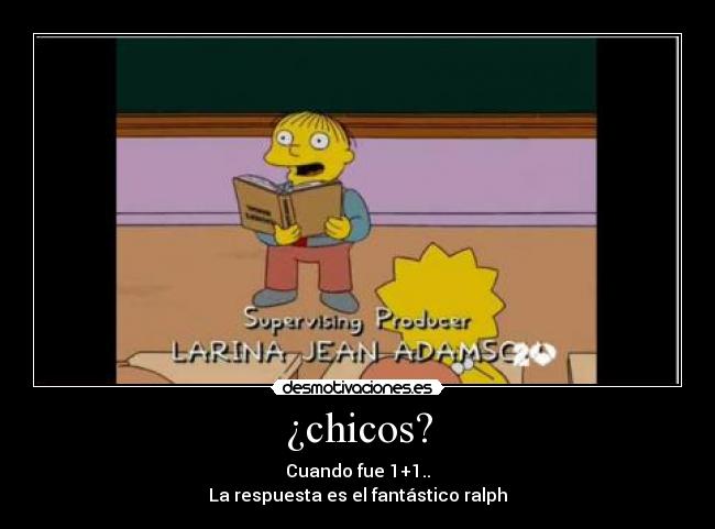 ¿chicos? - 