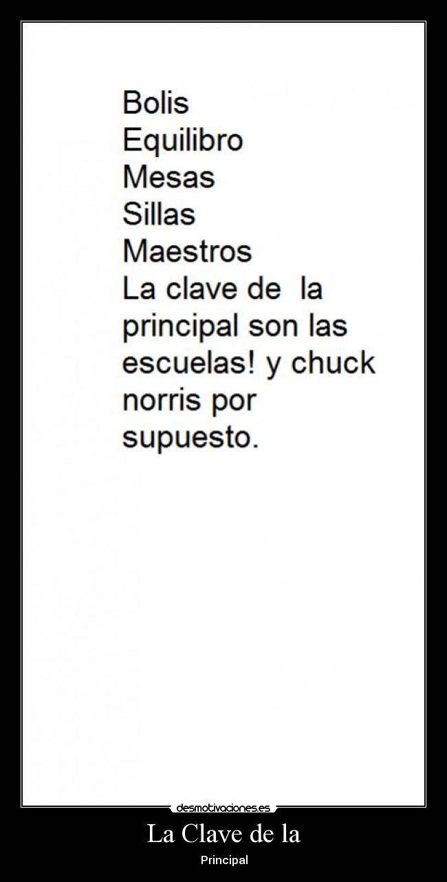 La Clave de la - Principal