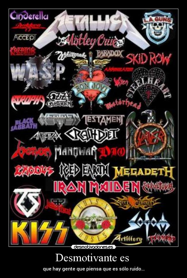 carteles musica heavy metal desmotivaciones