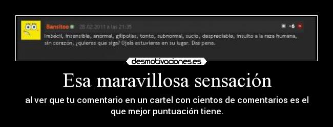 Esa maravillosa sensación -