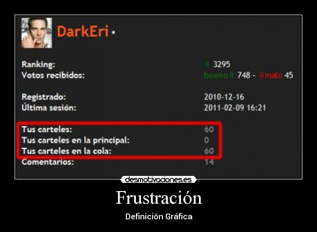 Frustración -