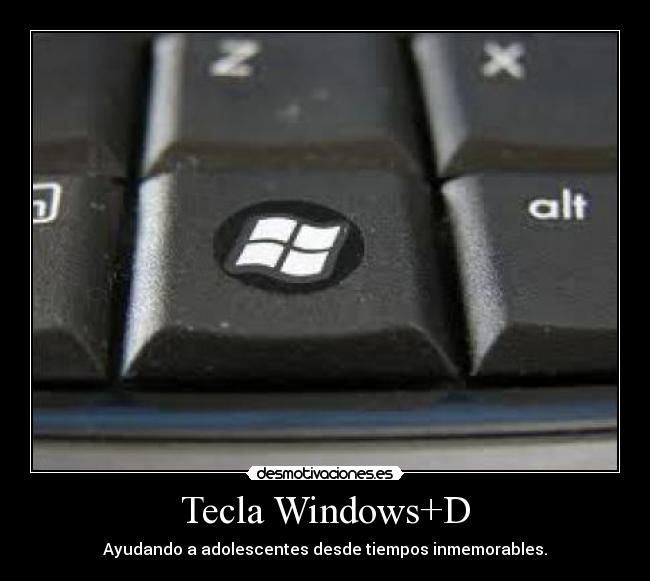Tecla Windows+D -