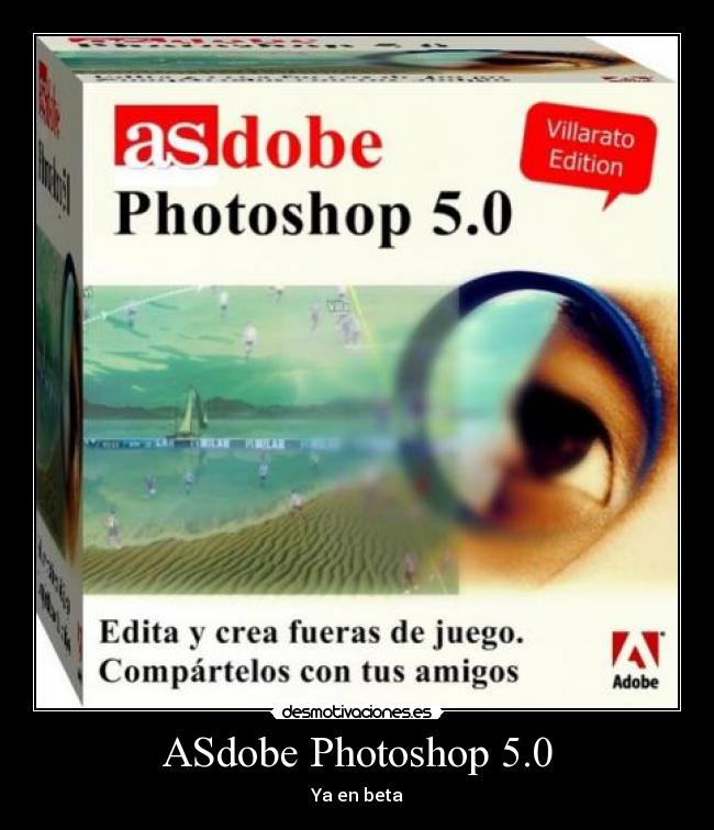 ASdobe Photoshop 5.0 - Ya en beta