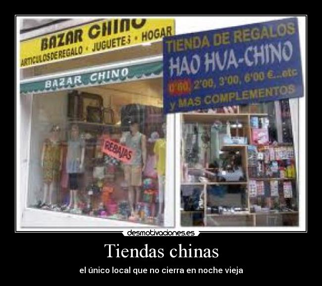 Tiendas chinas -