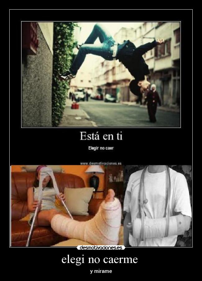 elegi no caerme - y mirame