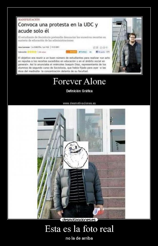 carteles esta foto real arriba desmotivaciones