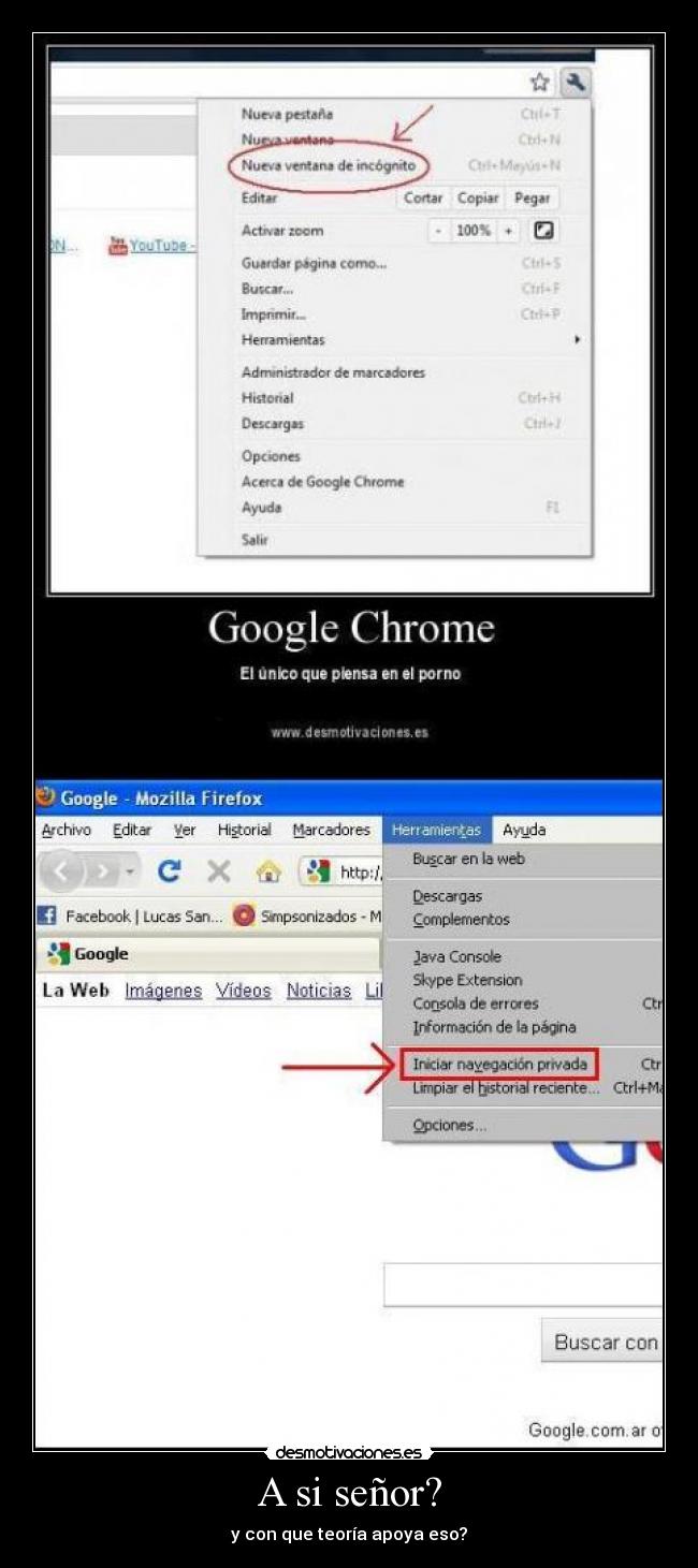 A si señor? - y con que teoría apoya eso?