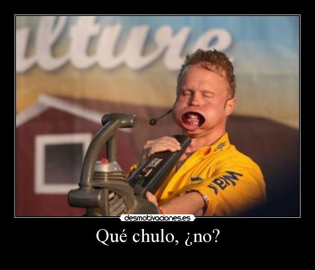 Qué chulo, ¿no? -