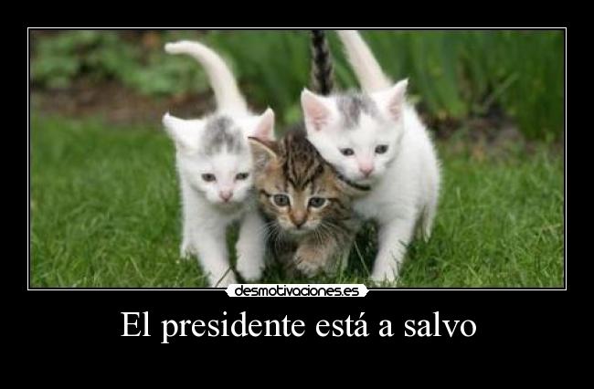 El presidente está a salvo -