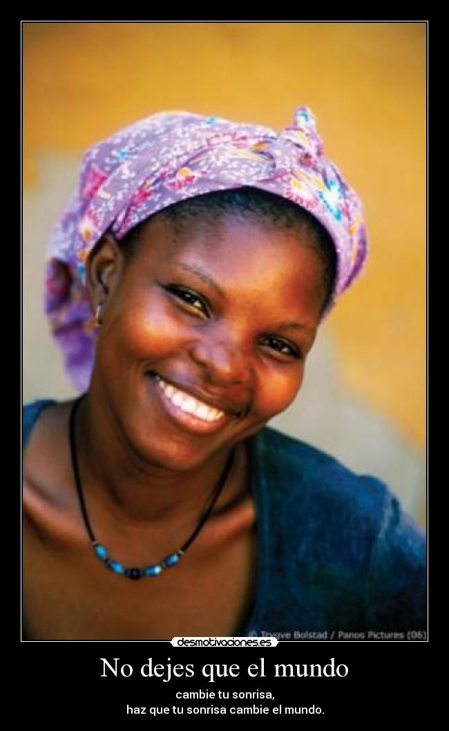 No dejes que el mundo -