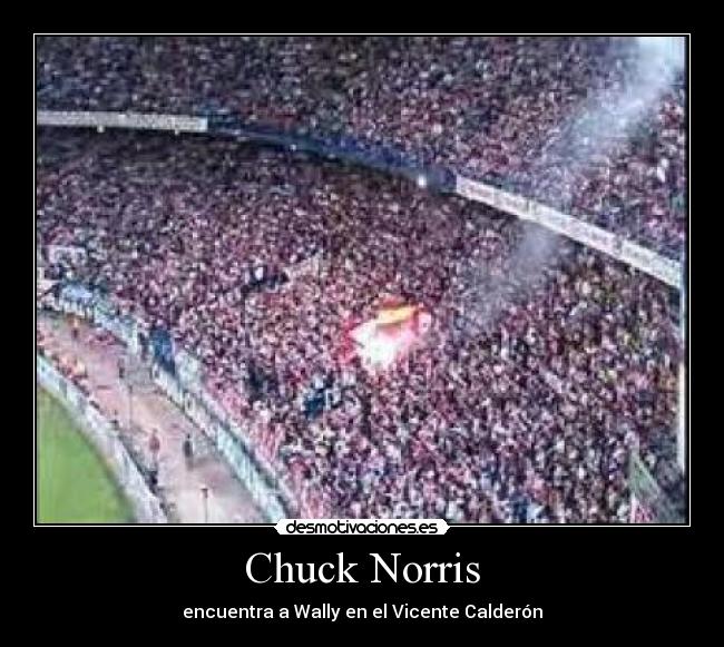 Chuck Norris - encuentra a Wally en el Vicente Calderón