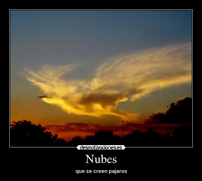 Nubes - que se creen pajaros