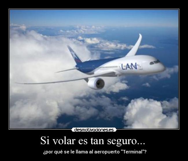 Si volar es tan seguro... -