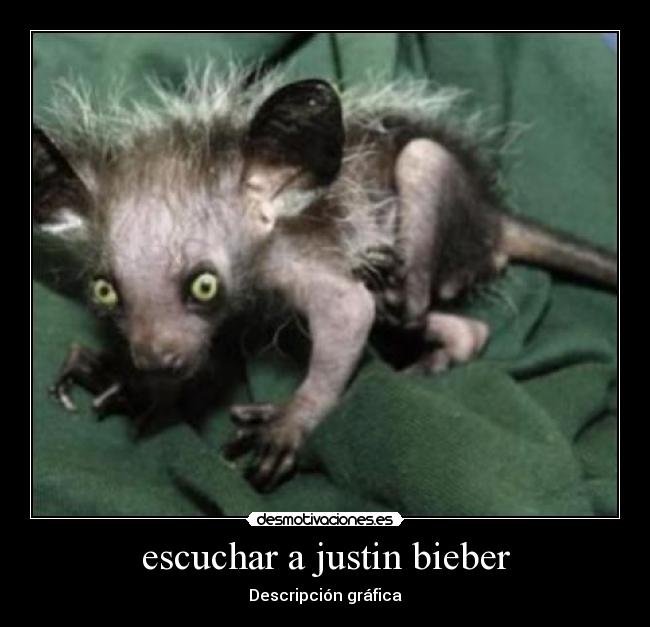 escuchar a justin bieber - Descripción gráfica