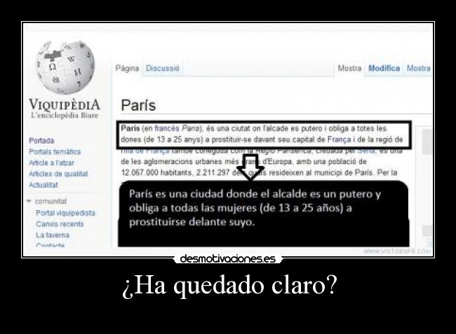 ¿Ha quedado claro? - 