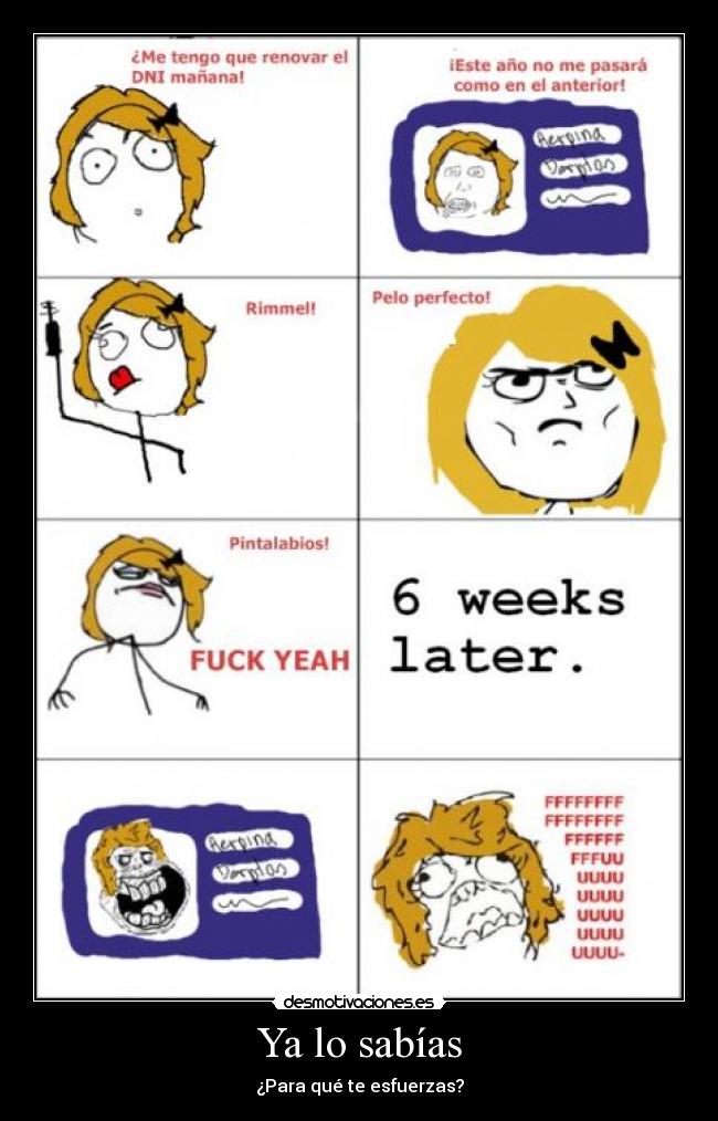 Ya lo sabías - ¿Para qué te esfuerzas?