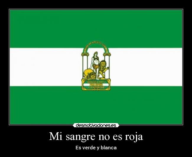 Mi sangre no es roja - Es verde y blanca