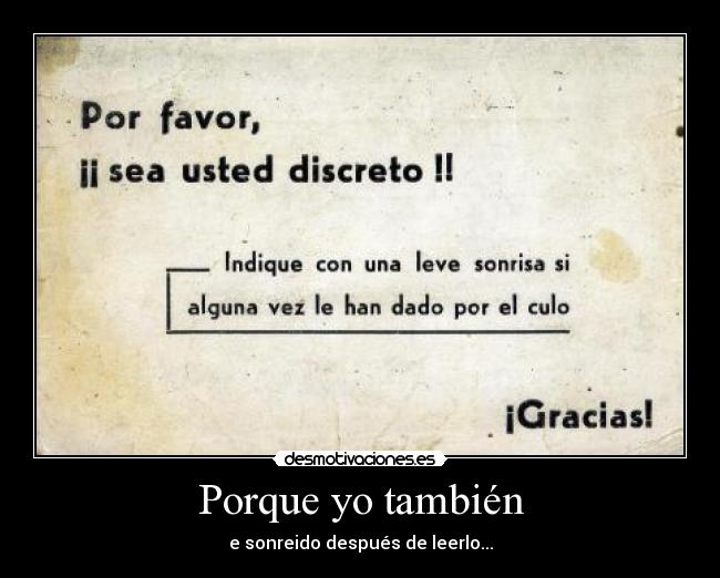 Porque yo también -