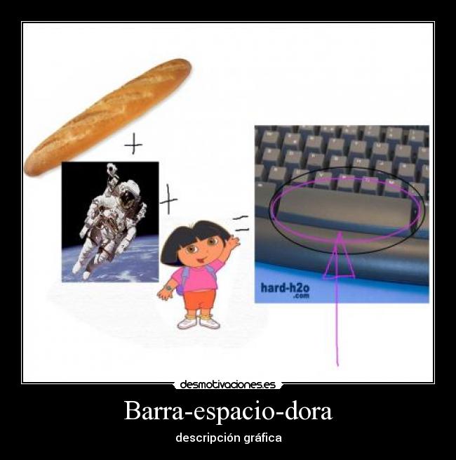 Barra-espacio-dora - descripción gráfica