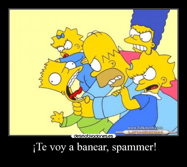 carteles simpsonsbartmaggiehomerlisamargeahorcarspamno desmotivaciones