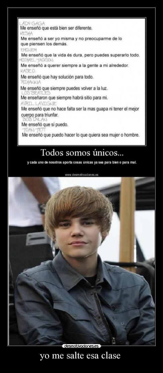 yo me salte esa clase -