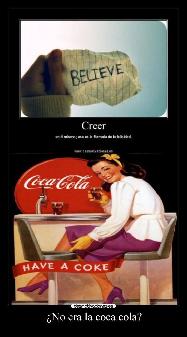 ¿No era la coca cola? - 