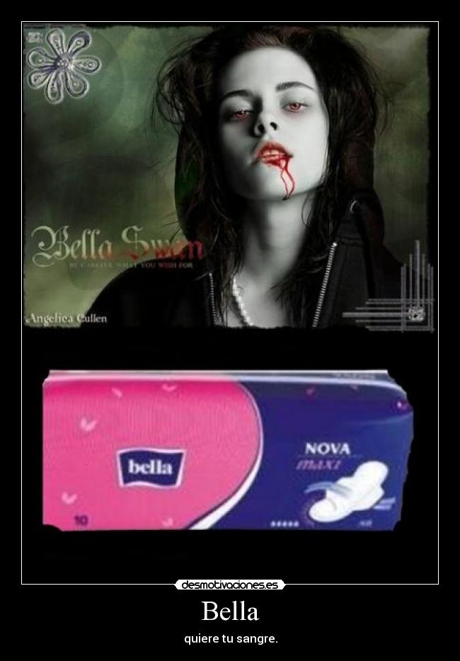 carteles bella swan compresas desmotivaciones