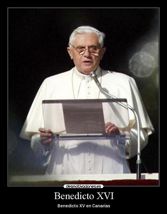 Benedicto XVI - Benedicto XV en Canarias