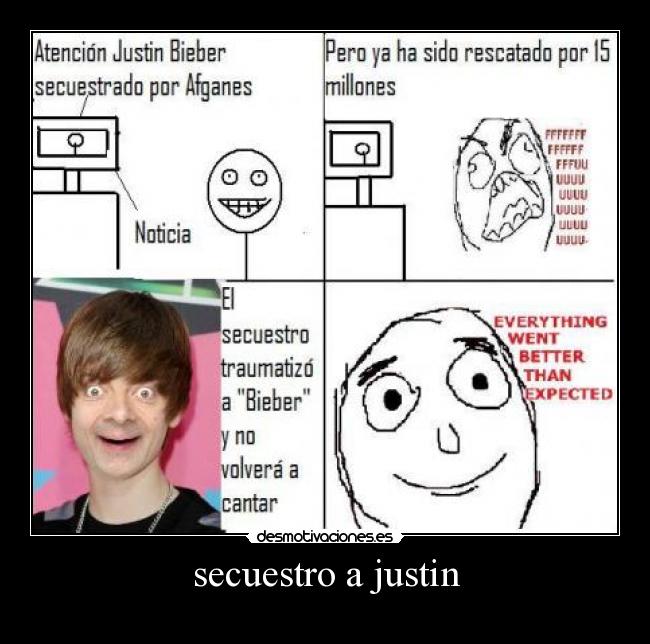 secuestro a justin -