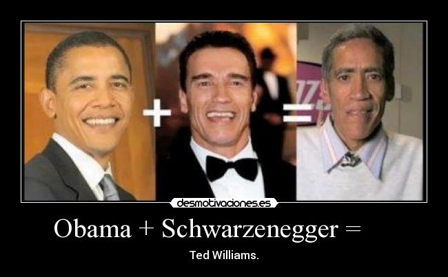 Obama + Schwarzenegger = -