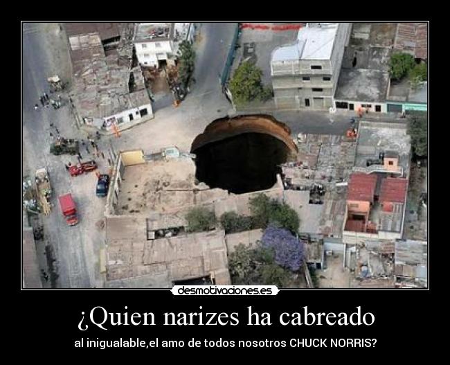 ¿Quien narizes ha cabreado -