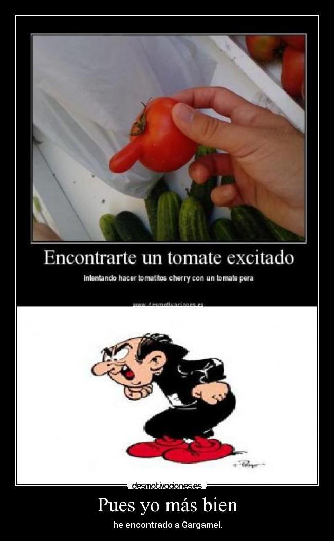 carteles gargamel tomate desmotivaciones