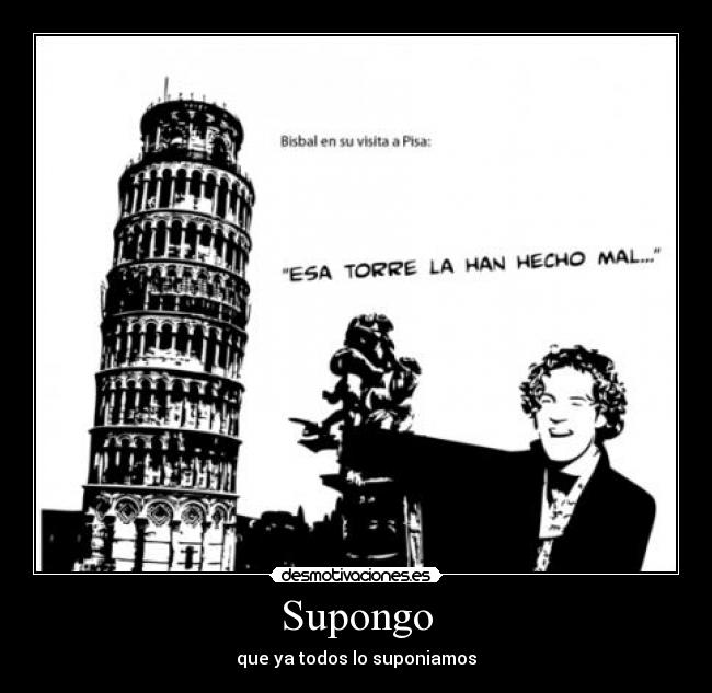 Supongo -