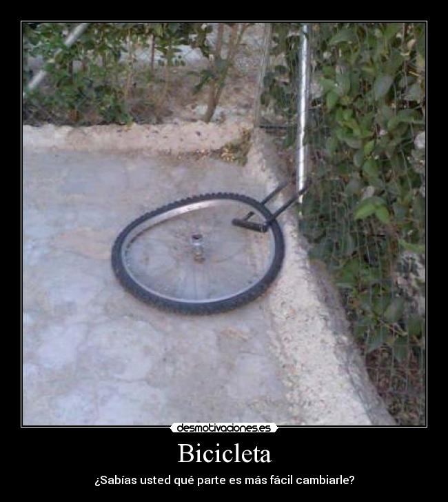 Bicicleta - ¿Sabías usted qué parte es más fácil cambiarle?