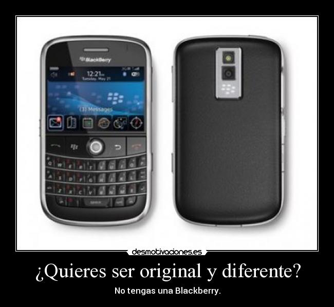 carteles blackberry original diferente desmotivaciones