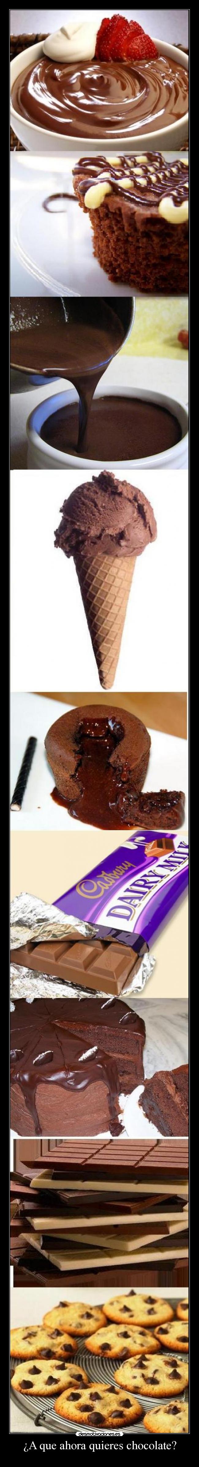 ¿A que ahora quieres chocolate? -