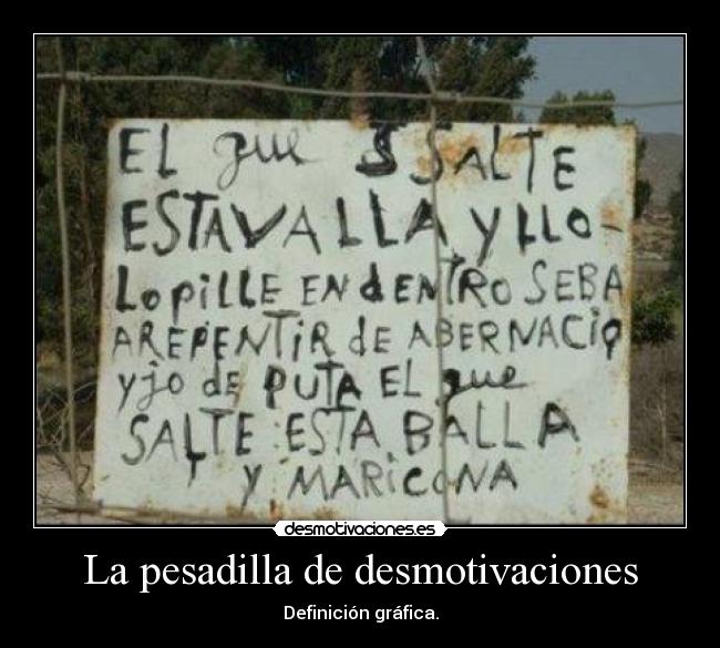 La pesadilla de desmotivaciones - 
